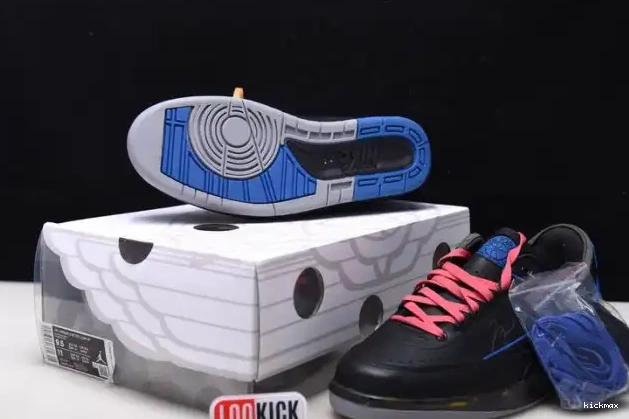 Cheap MAX DJ4375-004 SP Black Low Off-White Blue Retro 2 Jordan 0416